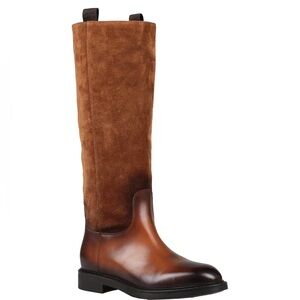 Doucal’s brown leather Riding Boots - size 8 / 8.5